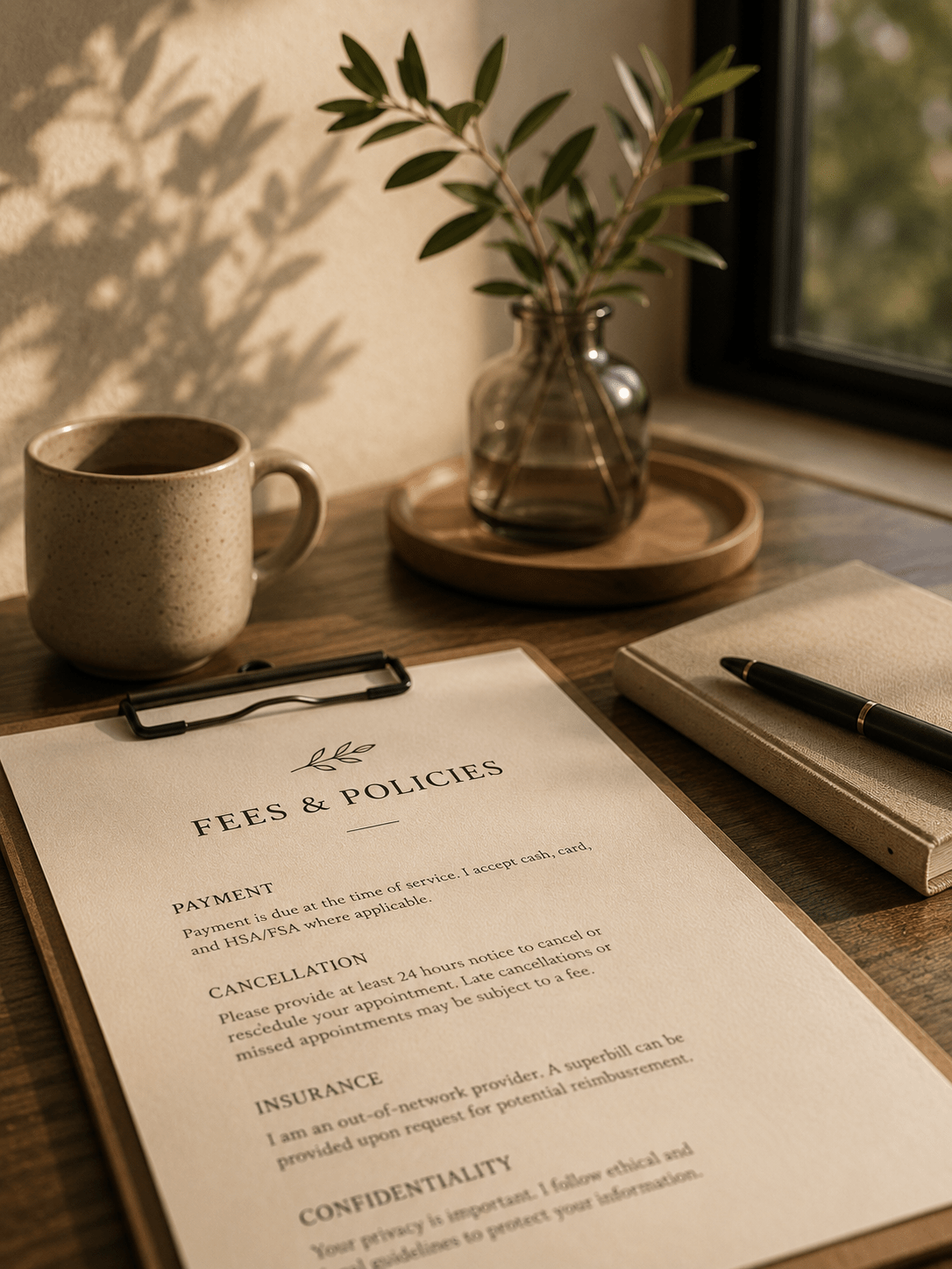 Fees and Policies Page Image
